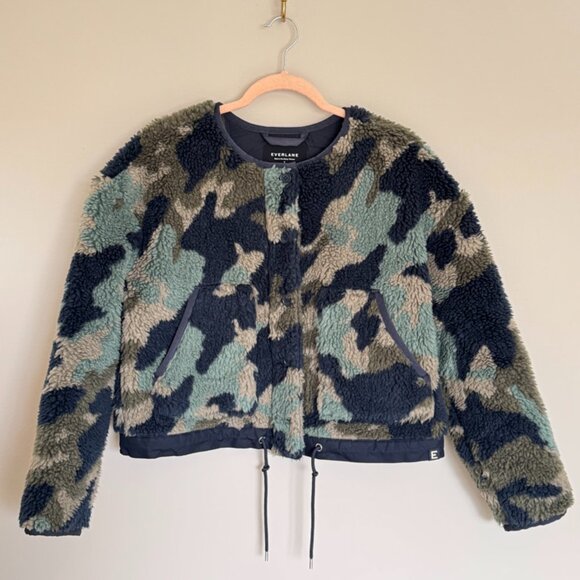 Everlane The ReNew Teddy Liner Green Base - Size S - Picture 2 of 4